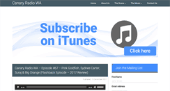 Desktop Screenshot of canaryradiowa.com