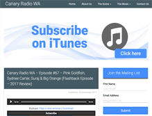 Tablet Screenshot of canaryradiowa.com